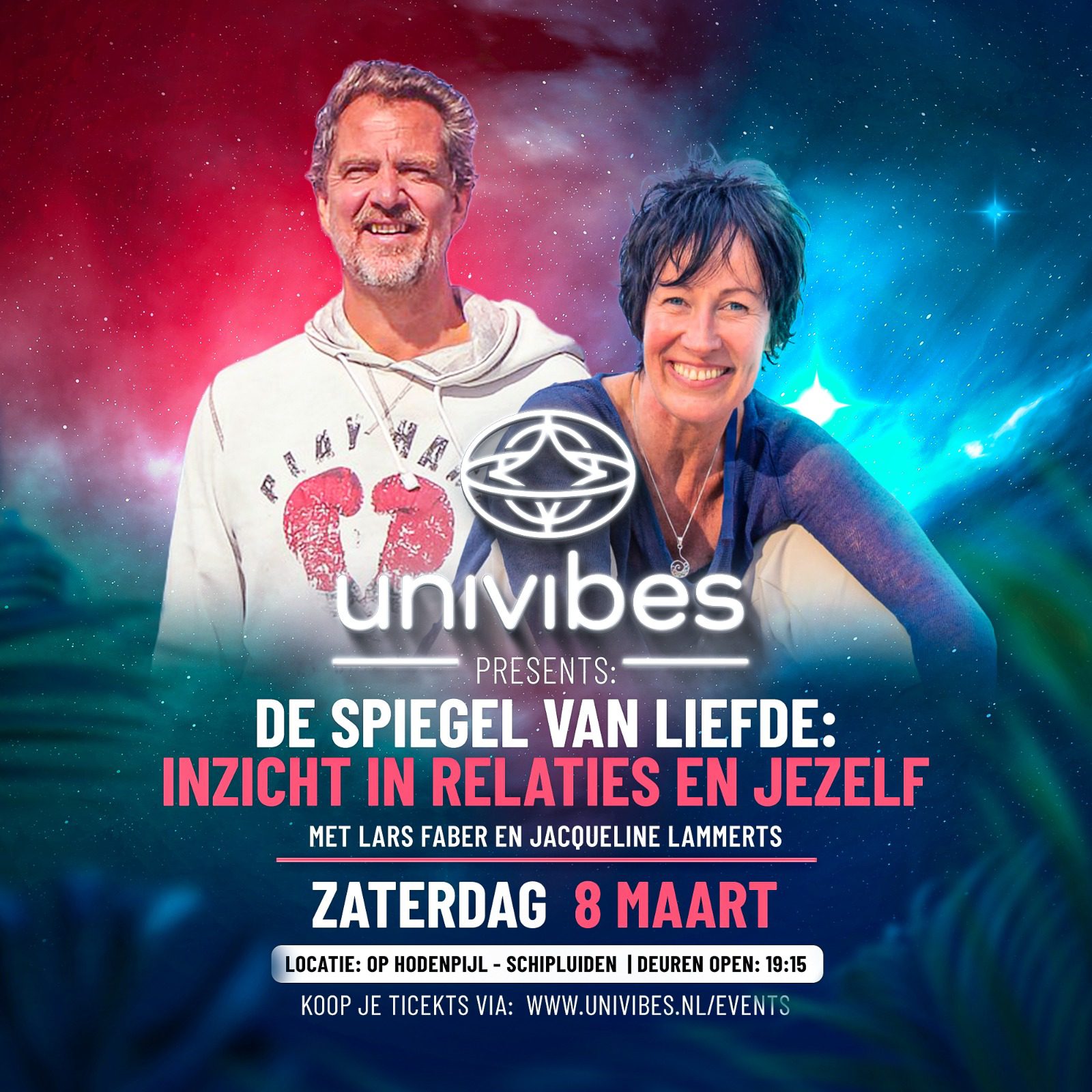 Event de spiegel van liefde met Jacqueline Lammerts en Lars Faber - 8 maart 2025